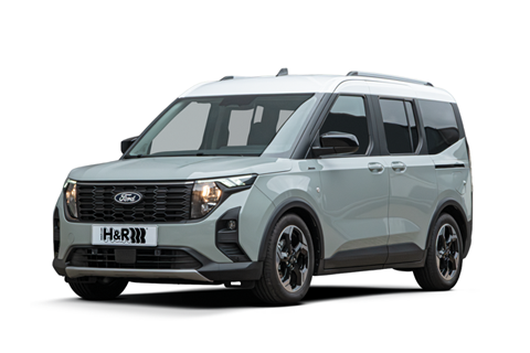Der Ford Tourneo Courier Active mit H&R Tieferlegungsfedern